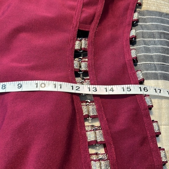 (HEAVY)Fashion Nova,Stunning & Unique, Stuck In My Head,Strapless Dress, Stretch - Picture 12 of 14